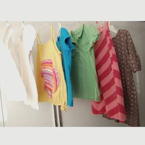 Old Navy Girls 5T Bundle - Cotton Tops, Dress, Skirt